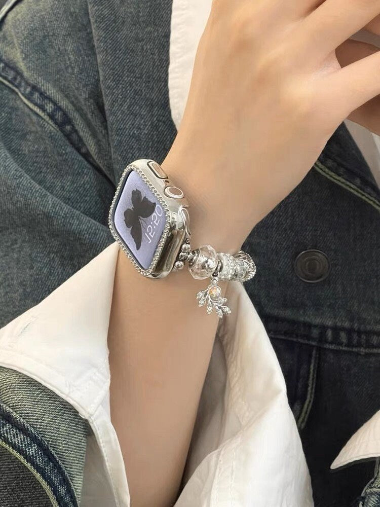 Cute Charm Bracelet Apple Watch Band Series 1 2 3 4 5 6 7 8 9 Ultra Generation 38mm 40mm 41mm 42mm 44mm 45mm 49mm Chain Apple Watch Strap