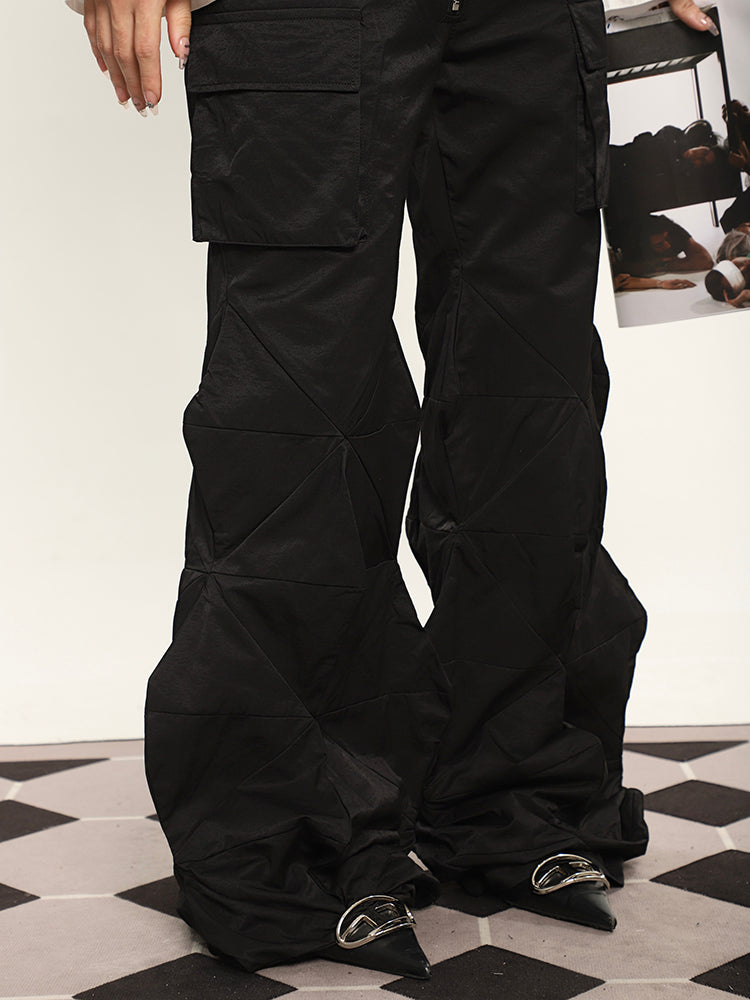 HUECLOSET Detachable Zipper Cago Wide Pants 25KERO２57 HUECLOSET Detachable Zipper Cago Wide Pants 25KERO257