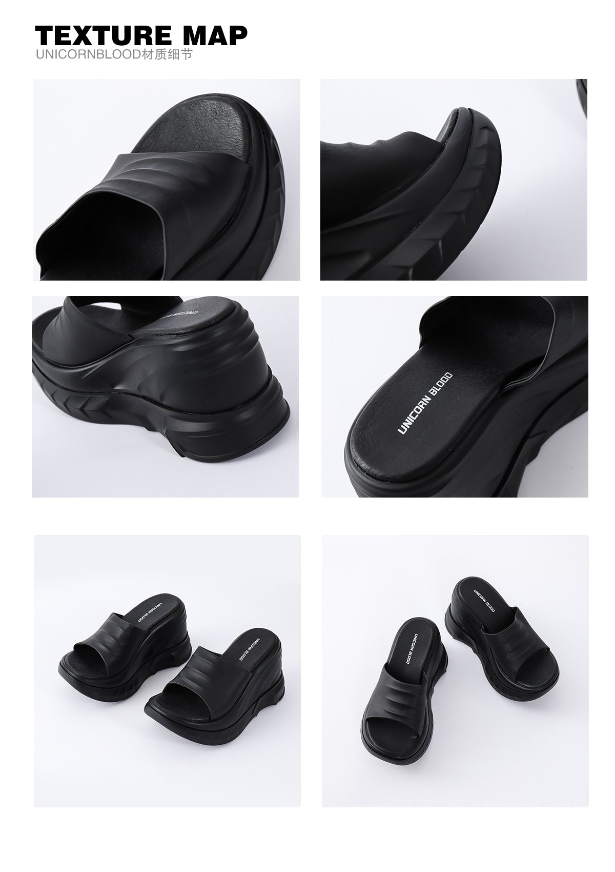 Unicorn Blood-200 Platform Slides – Al Grandé Boutique