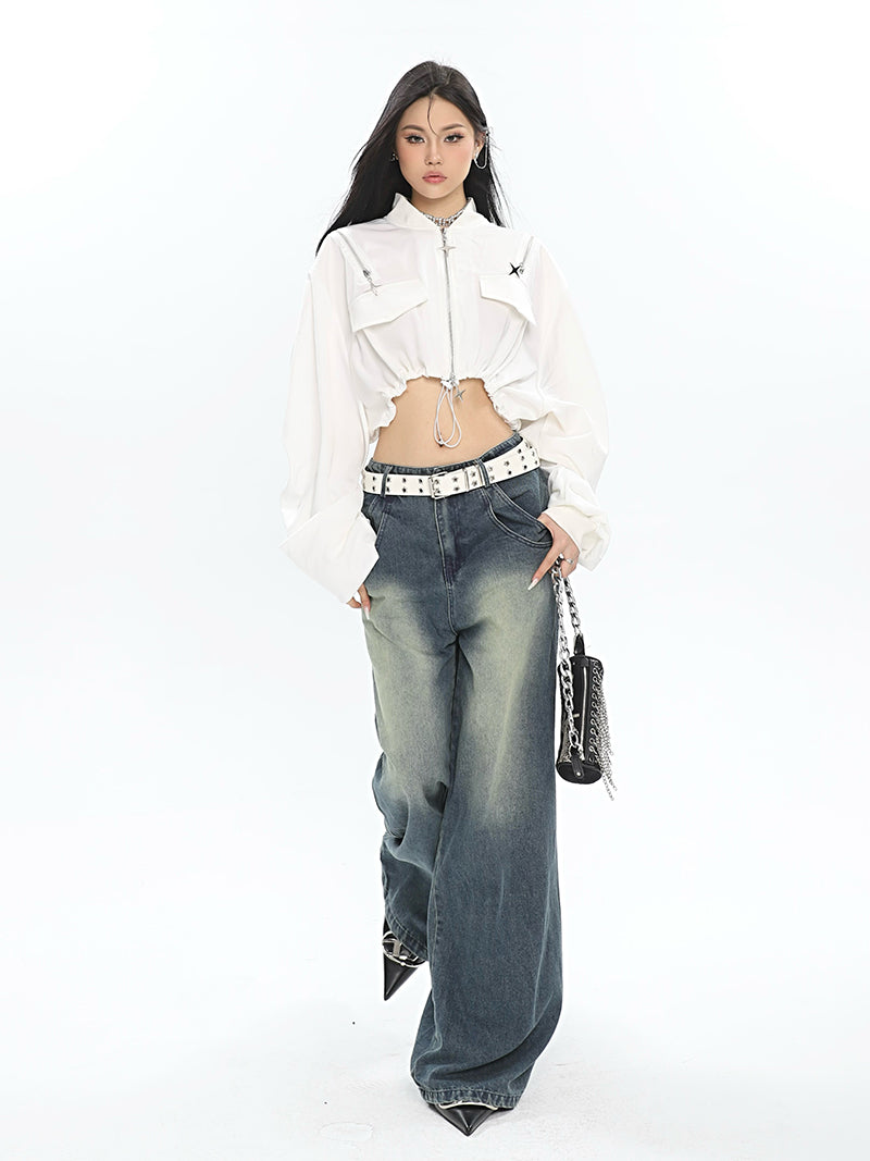 High Waist Jeans, Twinkle, Wide Leg Jeans