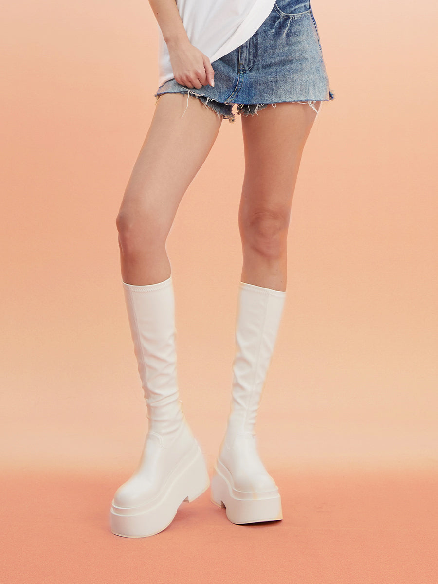 Unicorn Blood-100 Knee-High Boots – Al Grandé Boutique