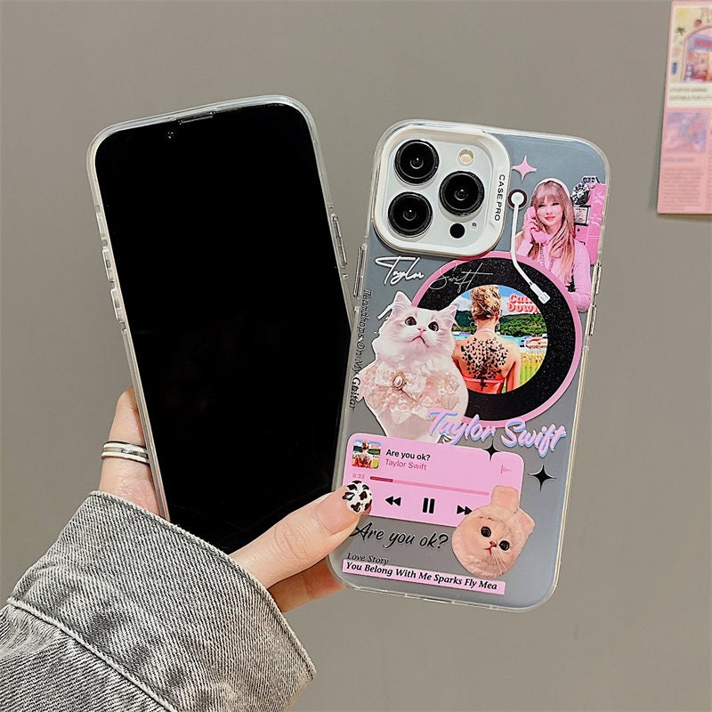 Cute Electroplating Silver Pet Dog Lover & Cat Lover CD Artbook Design Protective Shockproof iPhone Case for iPhone 11 12 13 14 Pro Max Case