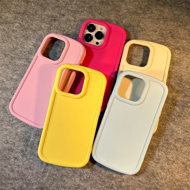 Cute Colourful Trendy Simple Matte Solid Pastel Color Design Protective Shockproof Phone Case for iPhone X XR XS 11 12 13 14 15 Pro Max Case