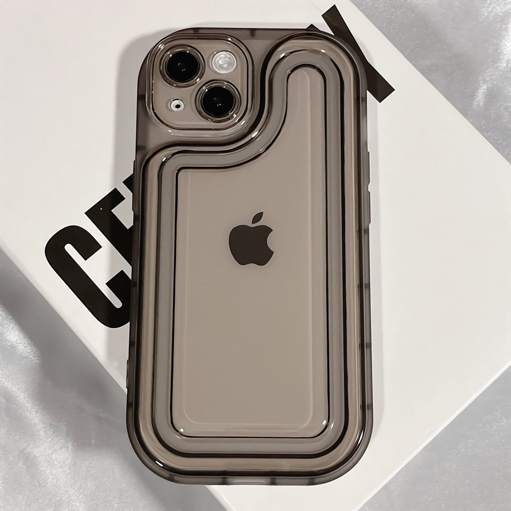 Cute Transparent Clear Bulky Thick Silicone Shockproof Protective Phone Case for iPhone X XR XS Max iPhone 11 12 13 14 15 Pro Max Phone Case