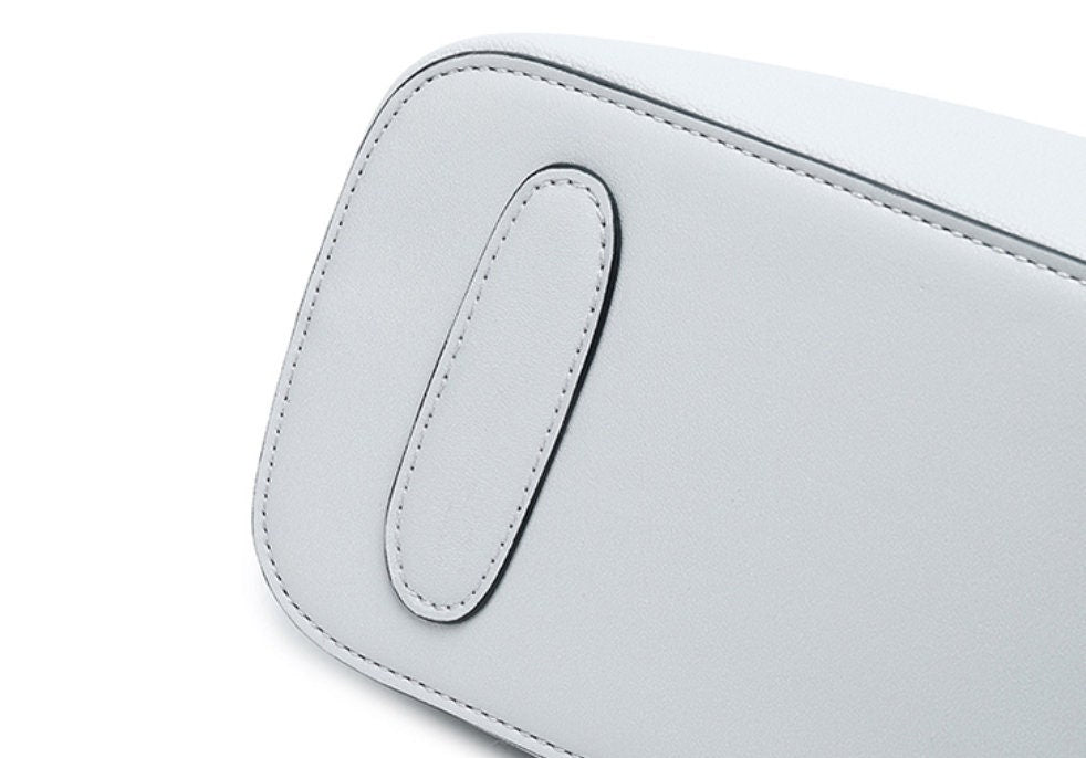 Cute Grey Solid Color Simple Minimalist Luxury Genuine Leather Large Capacity Shoulder Bag Handbag for Women, Grey Tote Bag for Women