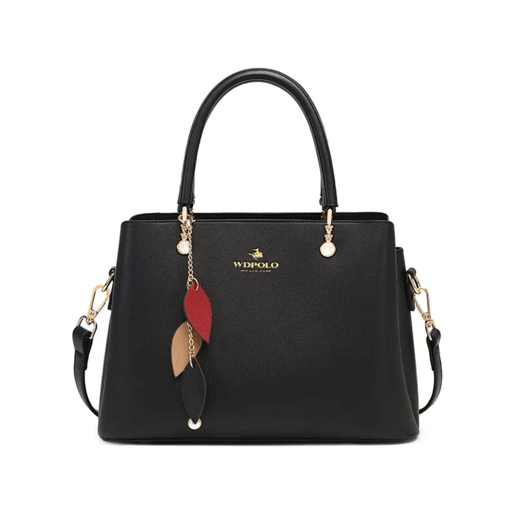 Cute White, Black, Blue & Red Solid Color Minimalist Simple Luxury Genuine Leather Handheld Handbag for Women, Shoulder Bag, Crossbody Bag