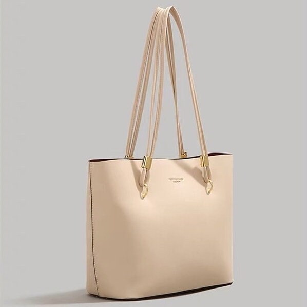 Retro Leather Shoulder Bag, Vegan Leather Tote Bag for Women, Shoulder Bag, Large Capacity Shopping Tote Bag, Shoulder Tote, Gift for Her