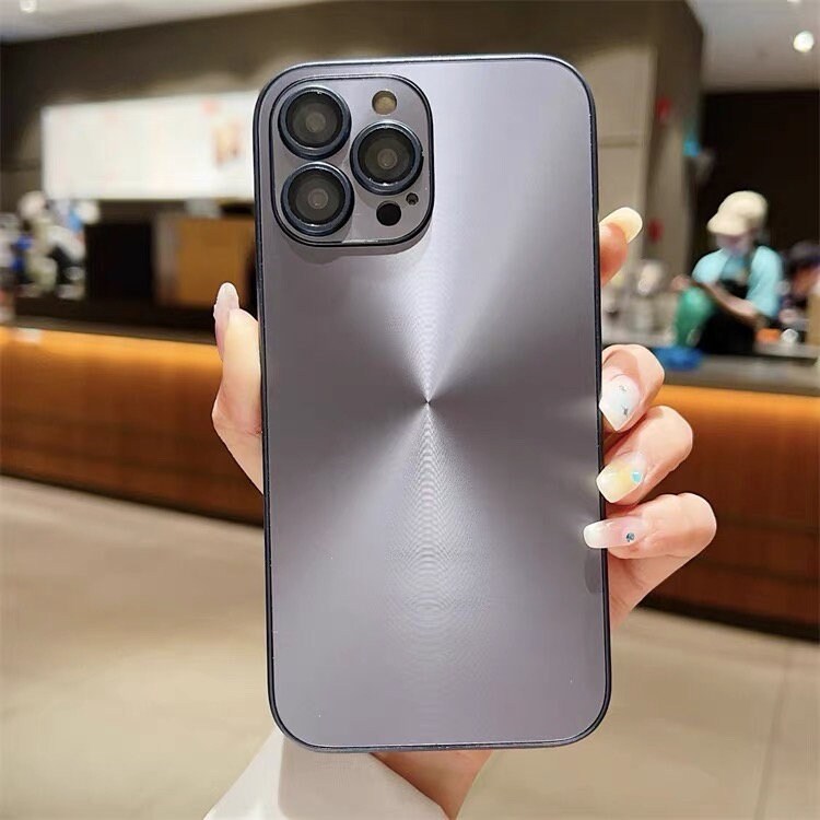 Cute Slick Silver Metallic Look Aurora Laser High-Grade Design Protective Shockproof Phone Case for iPhone 11 12 13 14 15 Pro Max Case