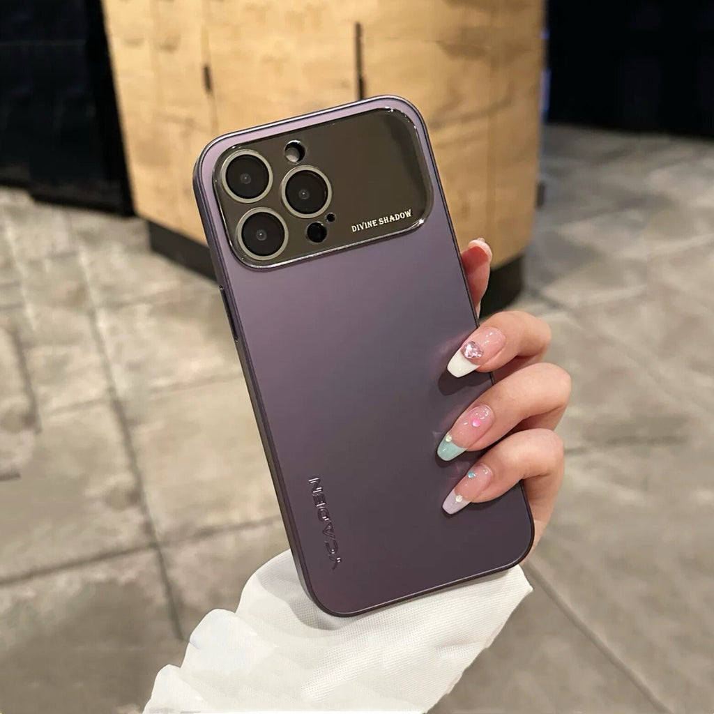 Cute Simple Minimalist Slick Metallic Design Protective Shockproof Phone Case with Rope Hand Strap for iPhone 11 12 13 14 15 Pro Max